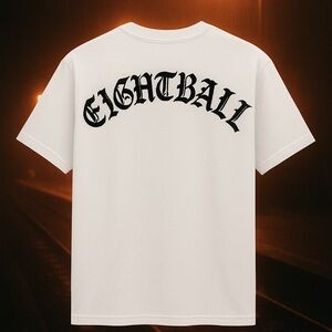 White Eightball Graphic T-Shirt